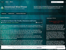 Tablet Screenshot of intentionalmindpower.com